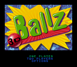 Ballz 3D (USA) Title Screen